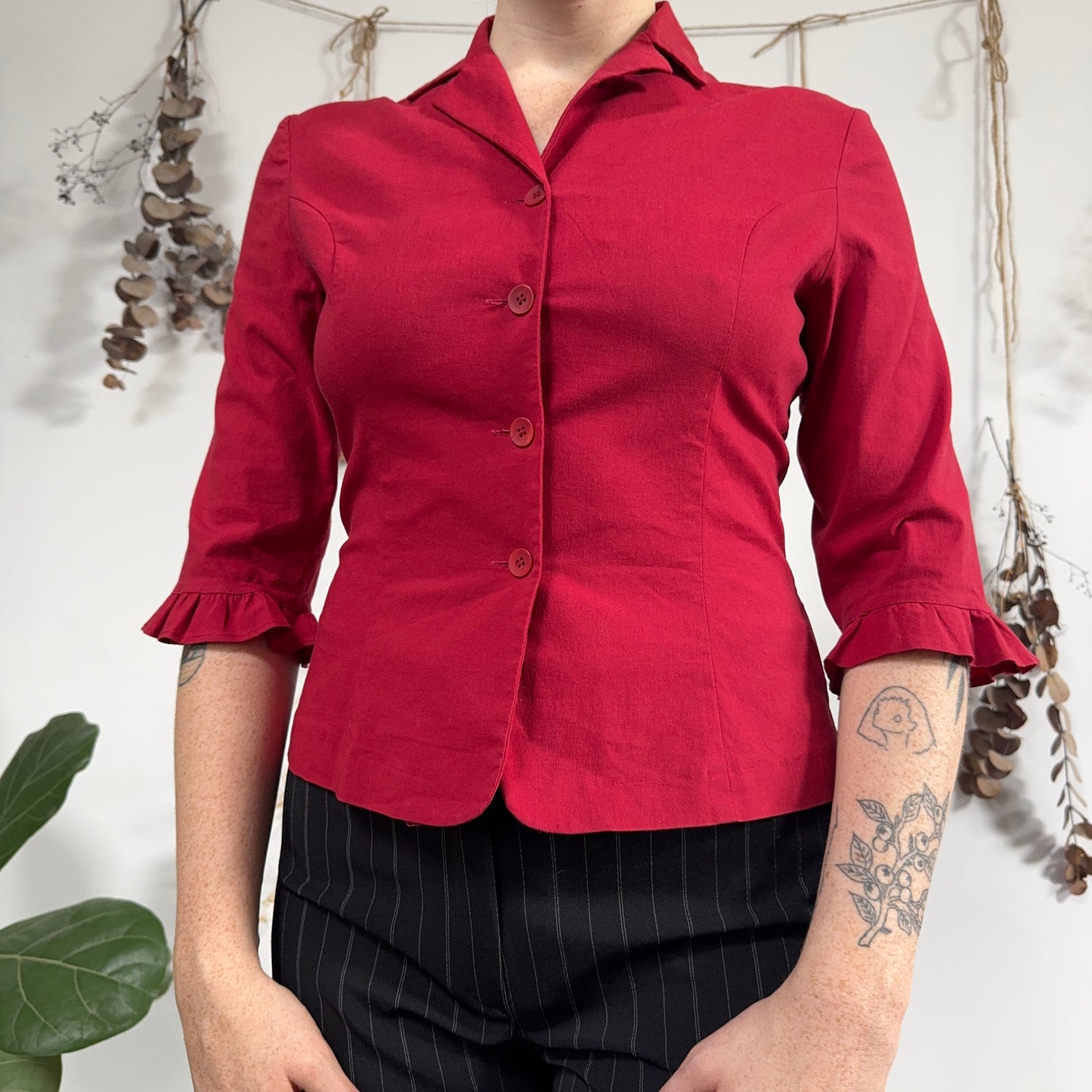 Red blouse - size S/M