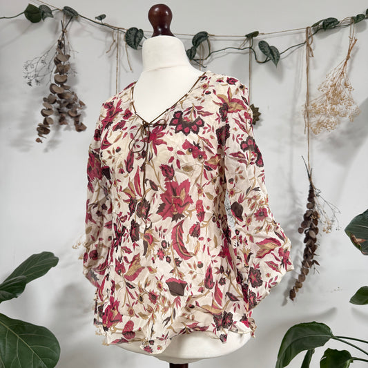 Floral blouse - size M