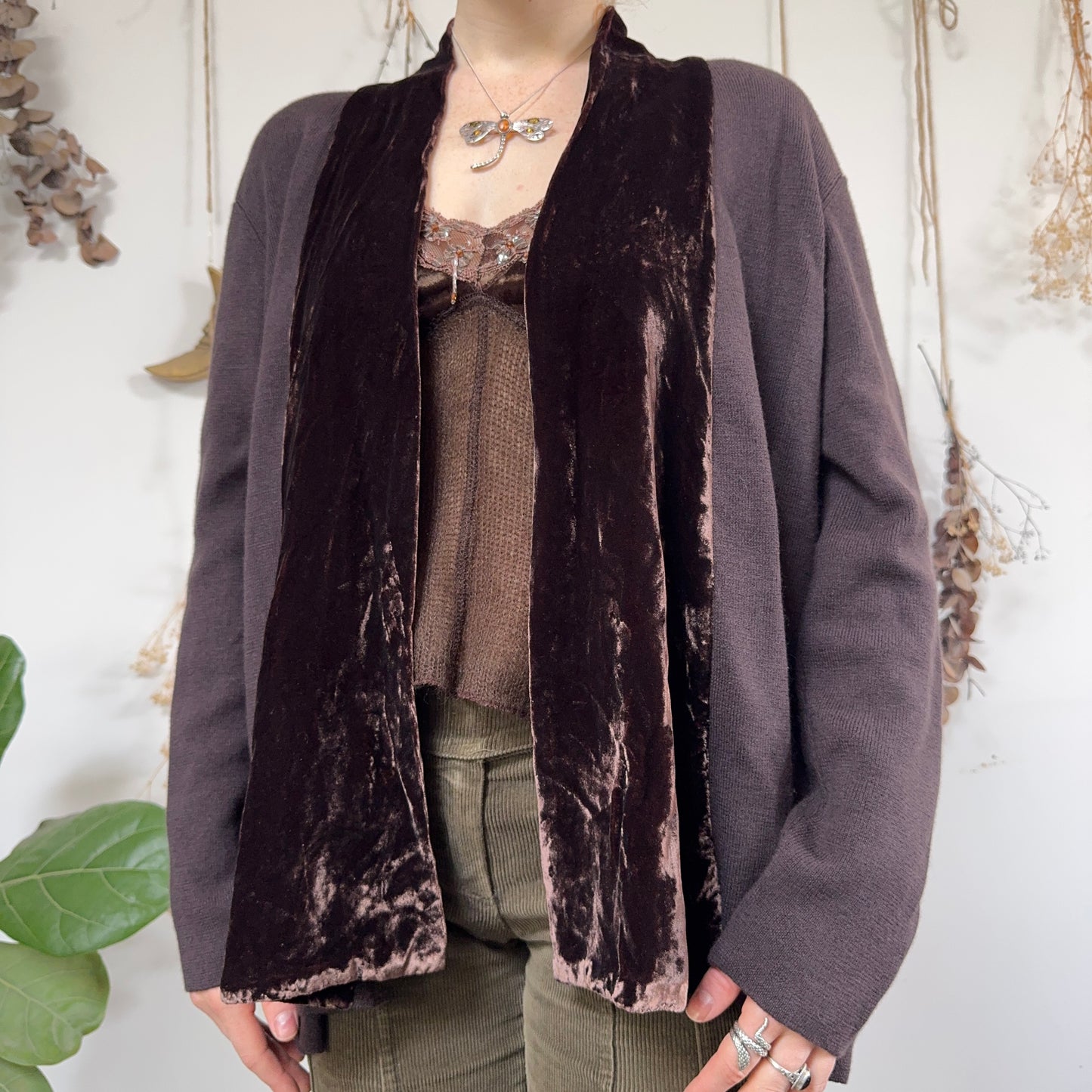 Brown cardigan - size M/L