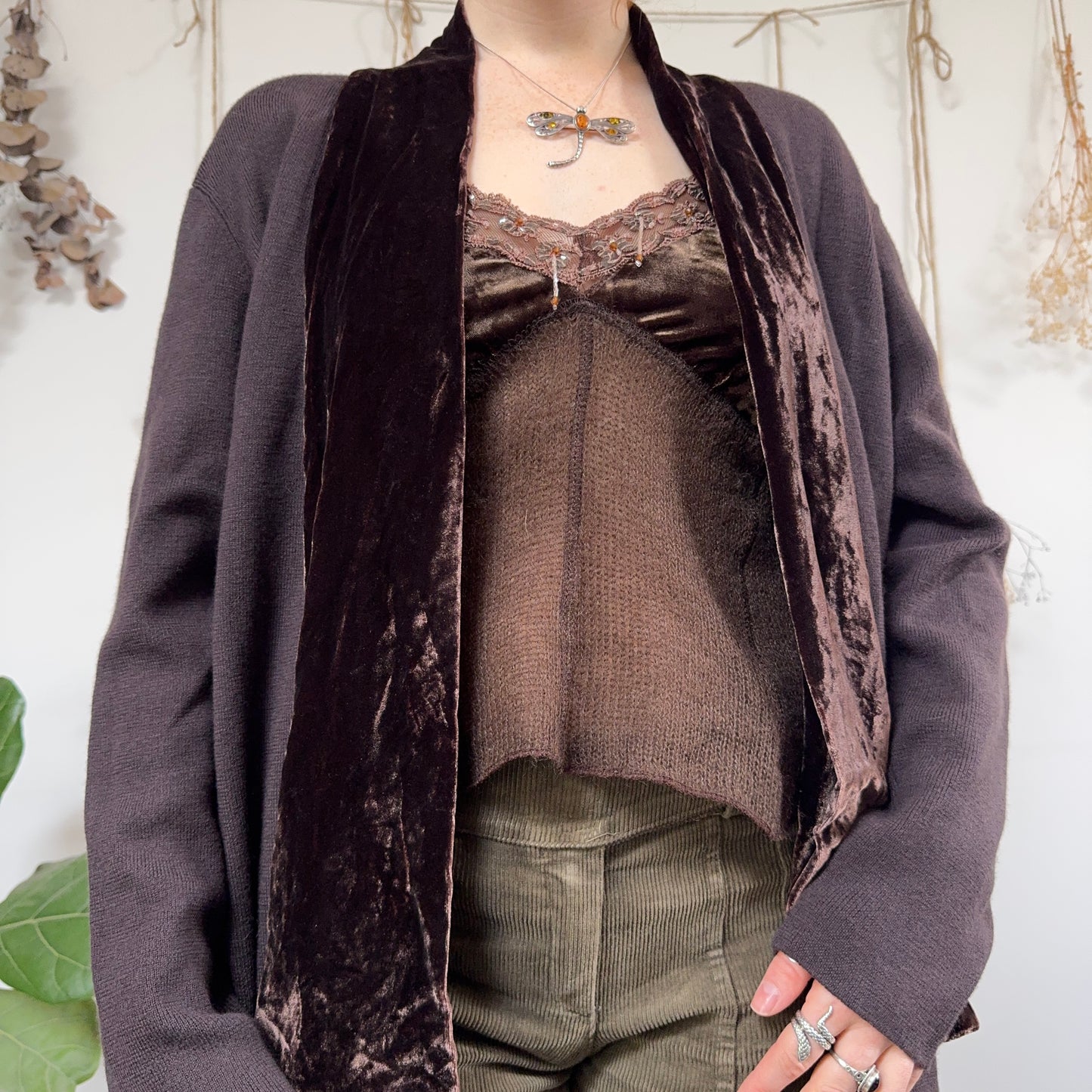 Brown cardigan - size M/L