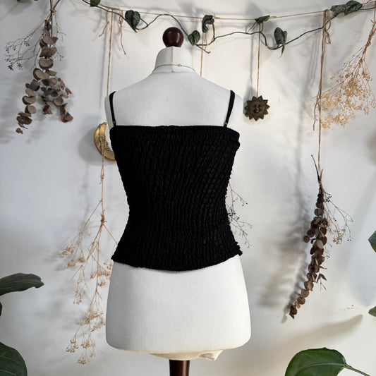 Black corset top- size S/M