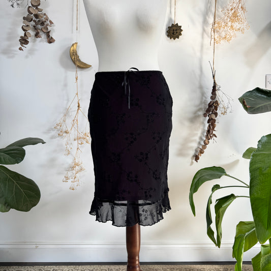 Mesh midi skirt - size M