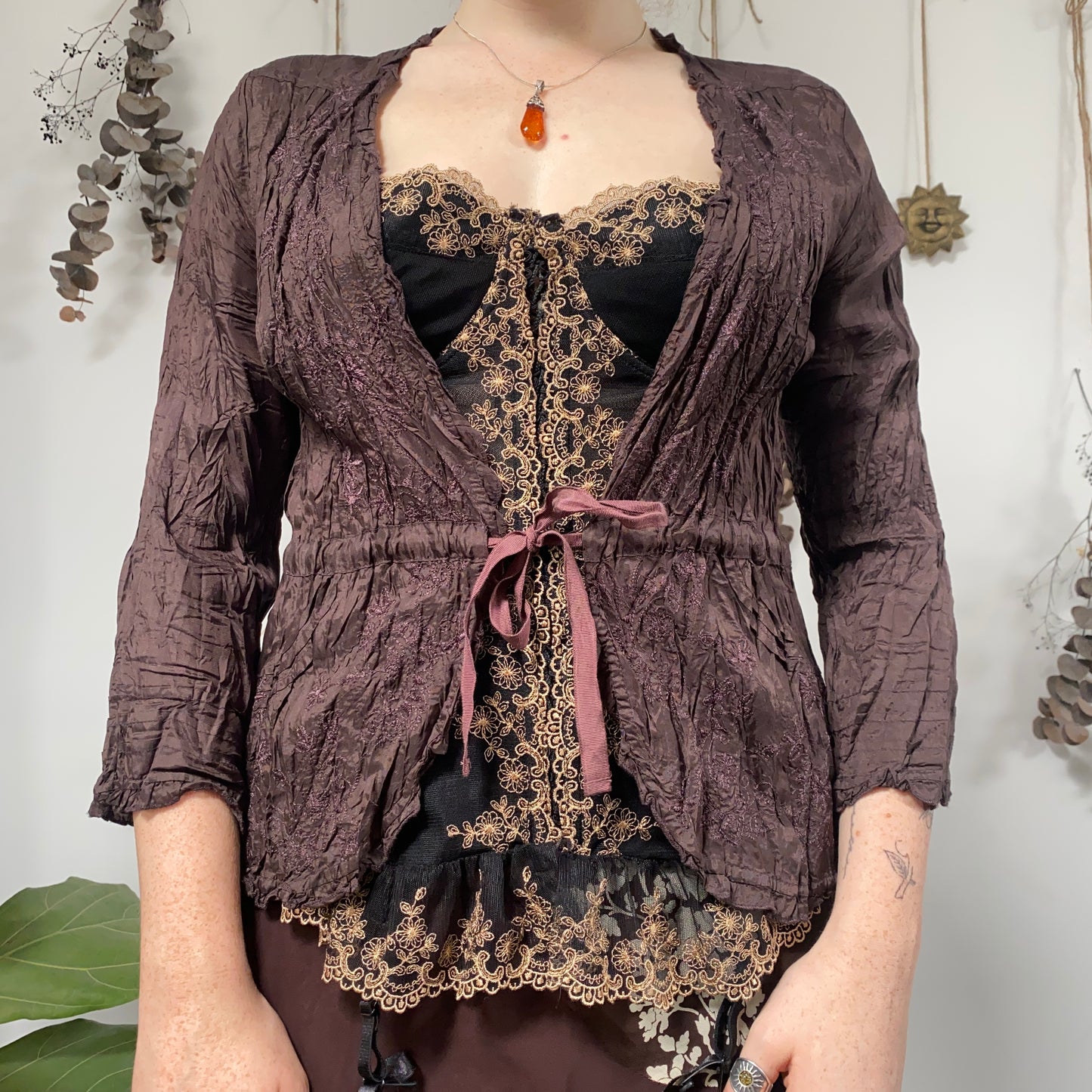 Crinkle blouse - size M