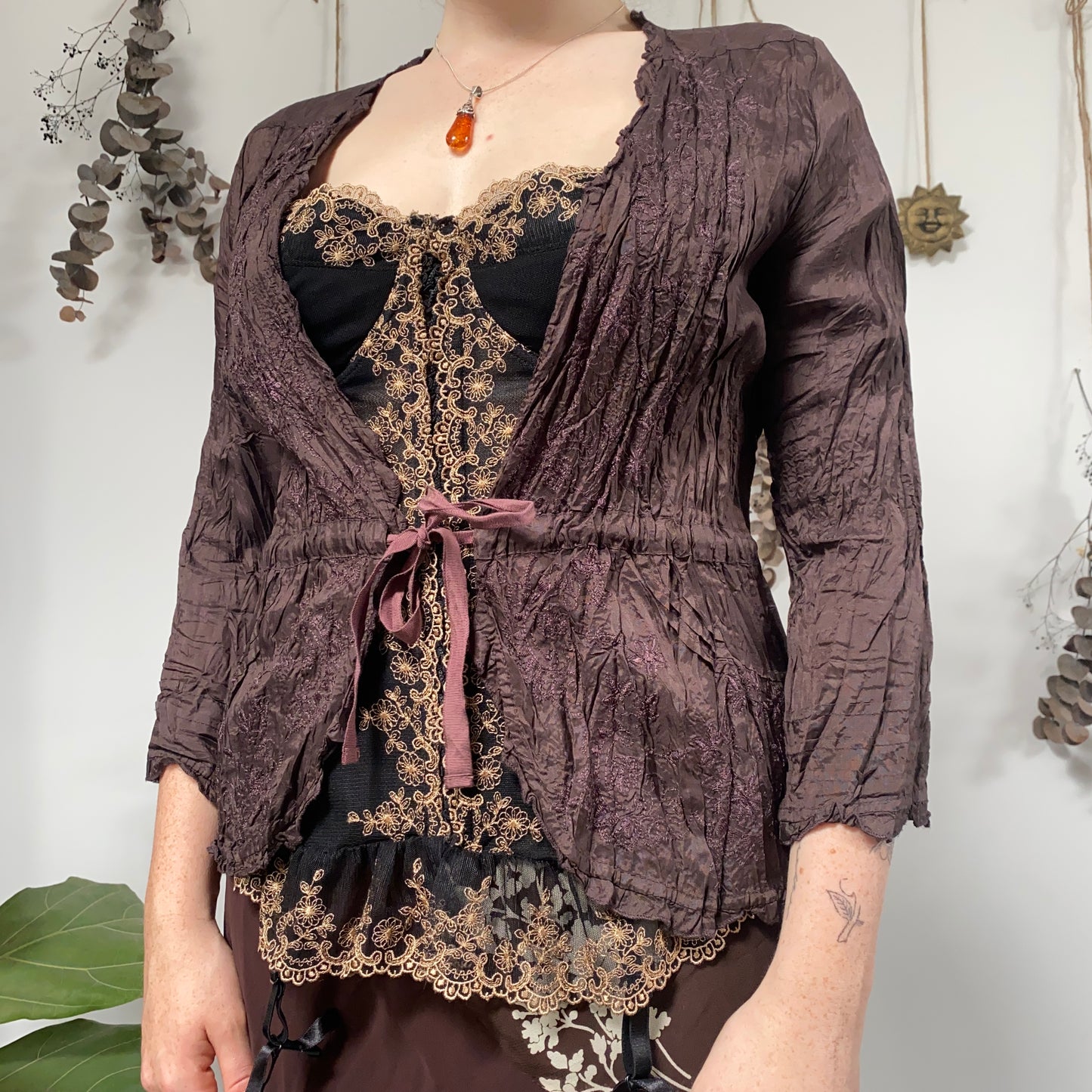 Crinkle blouse - size M