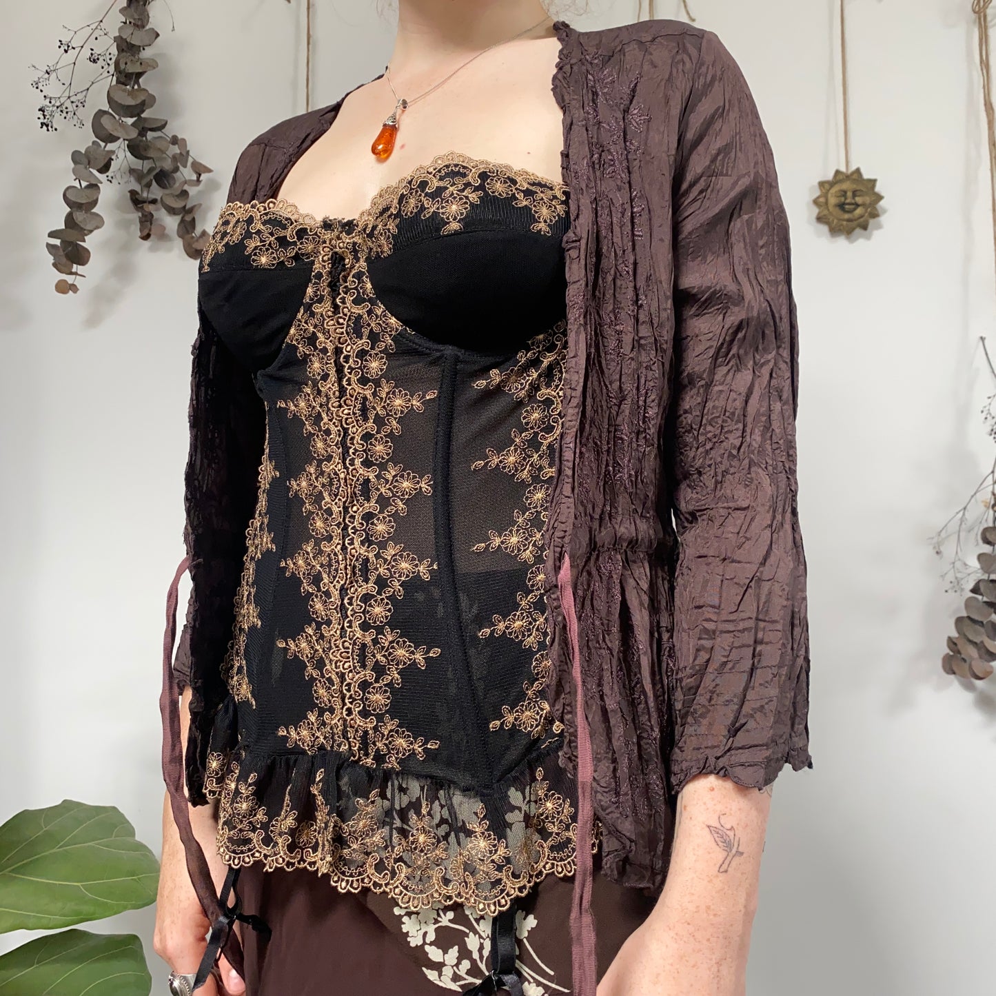 Crinkle blouse - size M