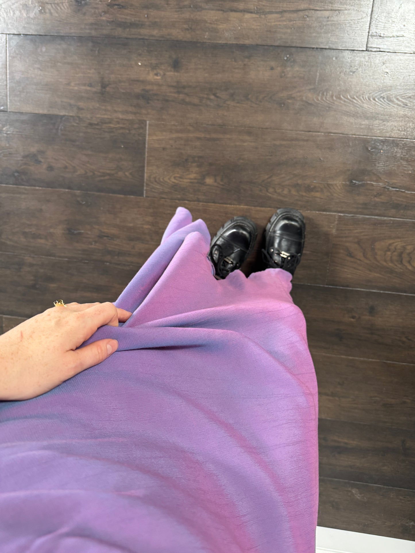 Purple two tone dress - size M