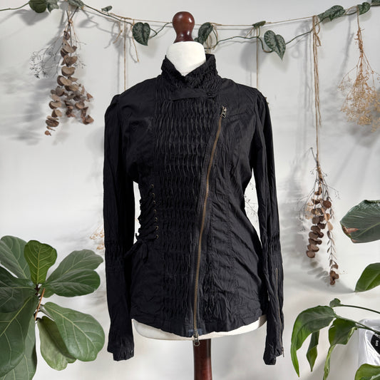 Asymmetric shirt jacket - size M