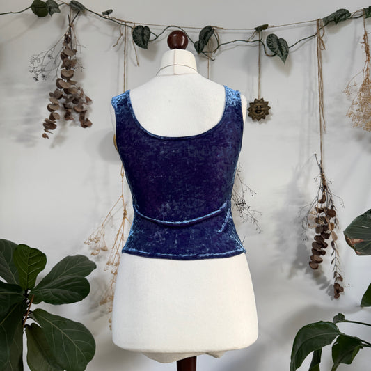 Two tone velvet top - size M