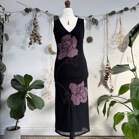Floral beaded dress - size M