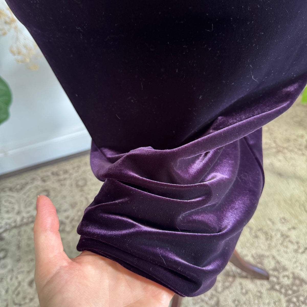 Purple velvet dress - size M