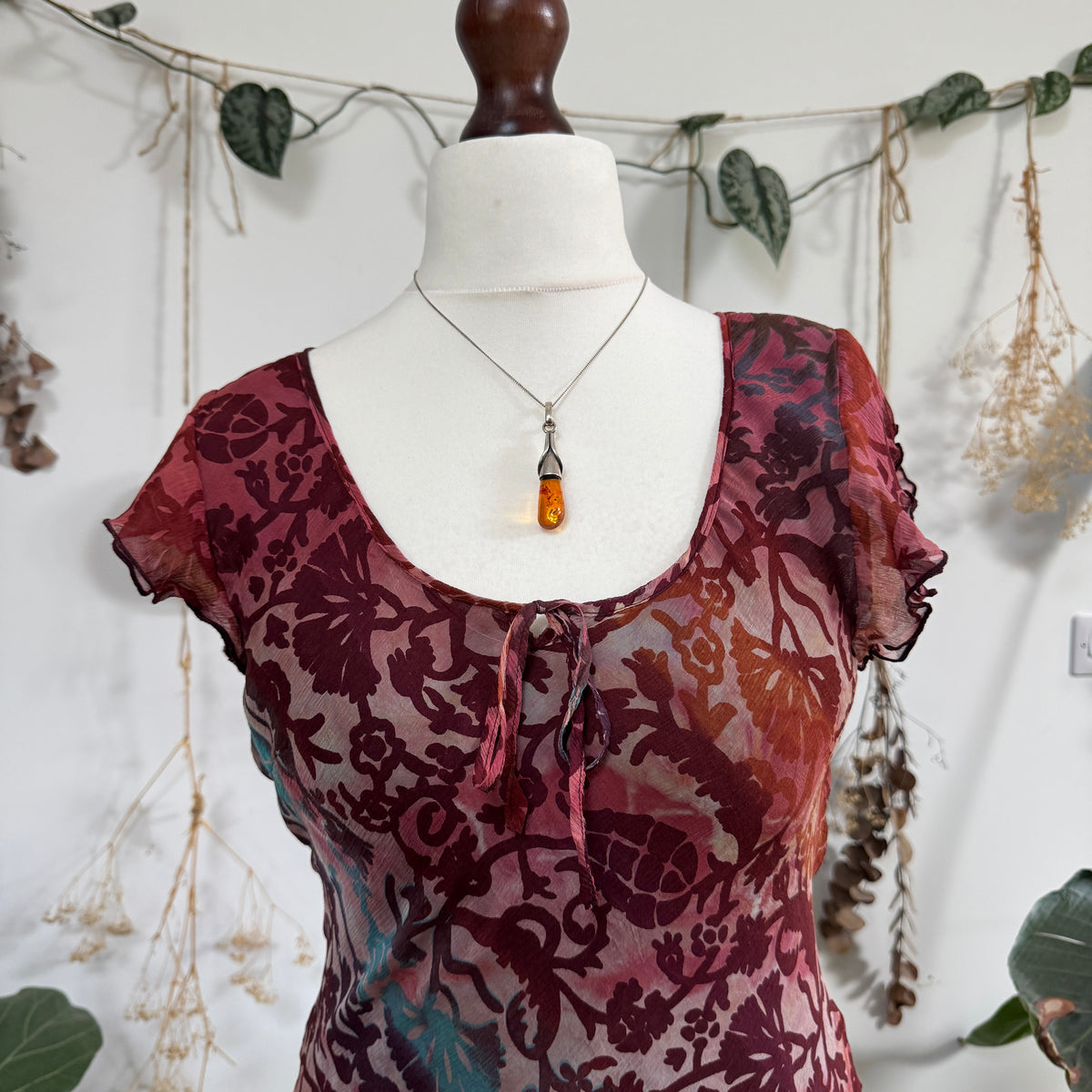Silk dress - size M