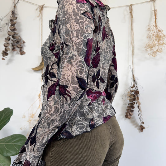 Ruffle blouse - size M