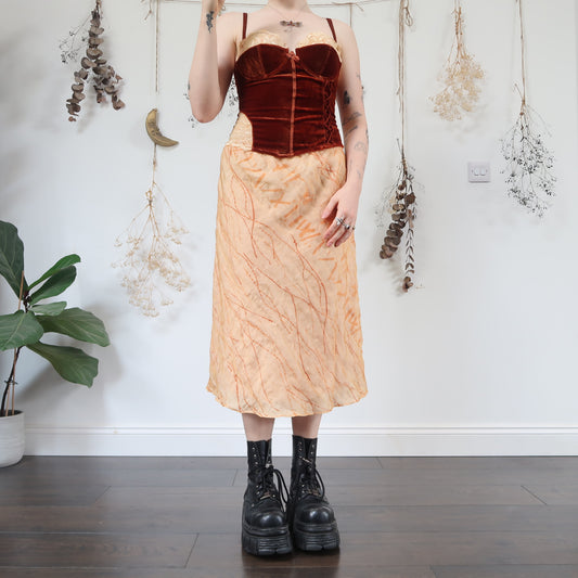 Orange skirt - size M