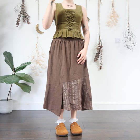 Brown archival skirt - size M