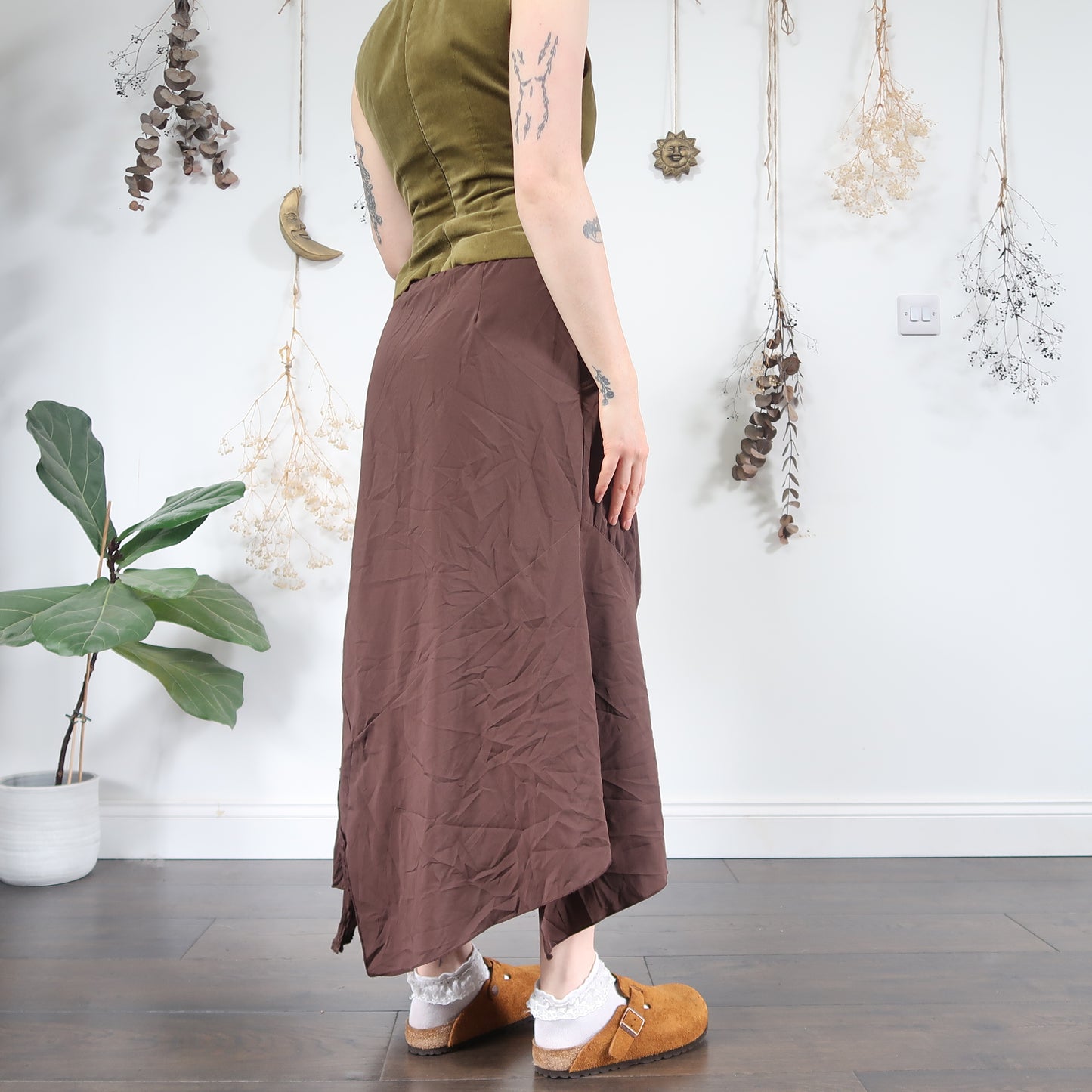 Brown maxi skirt - size M/L