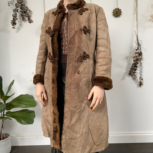 Sheepskin coat - size S