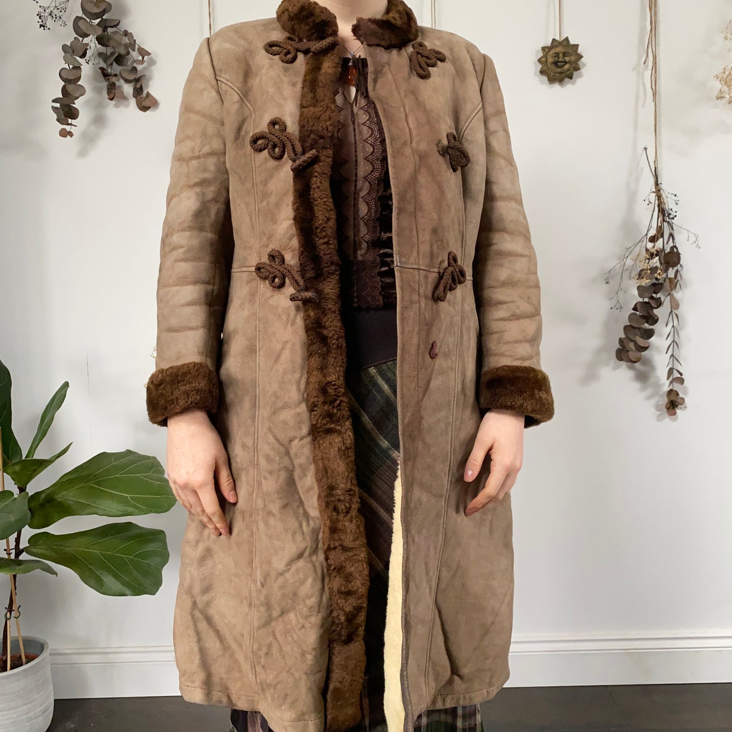 Sheepskin coat - size S