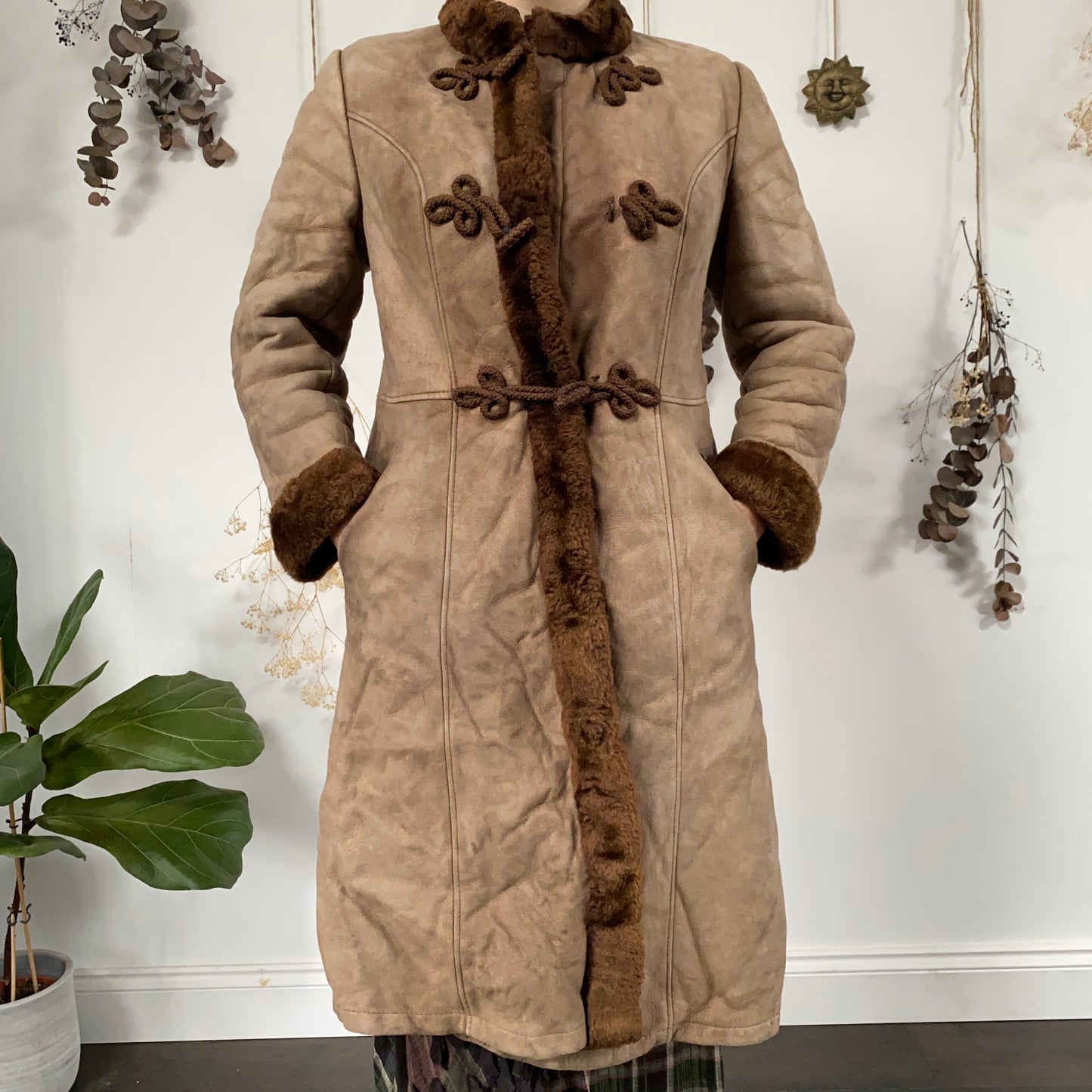 Sheepskin coat - size S