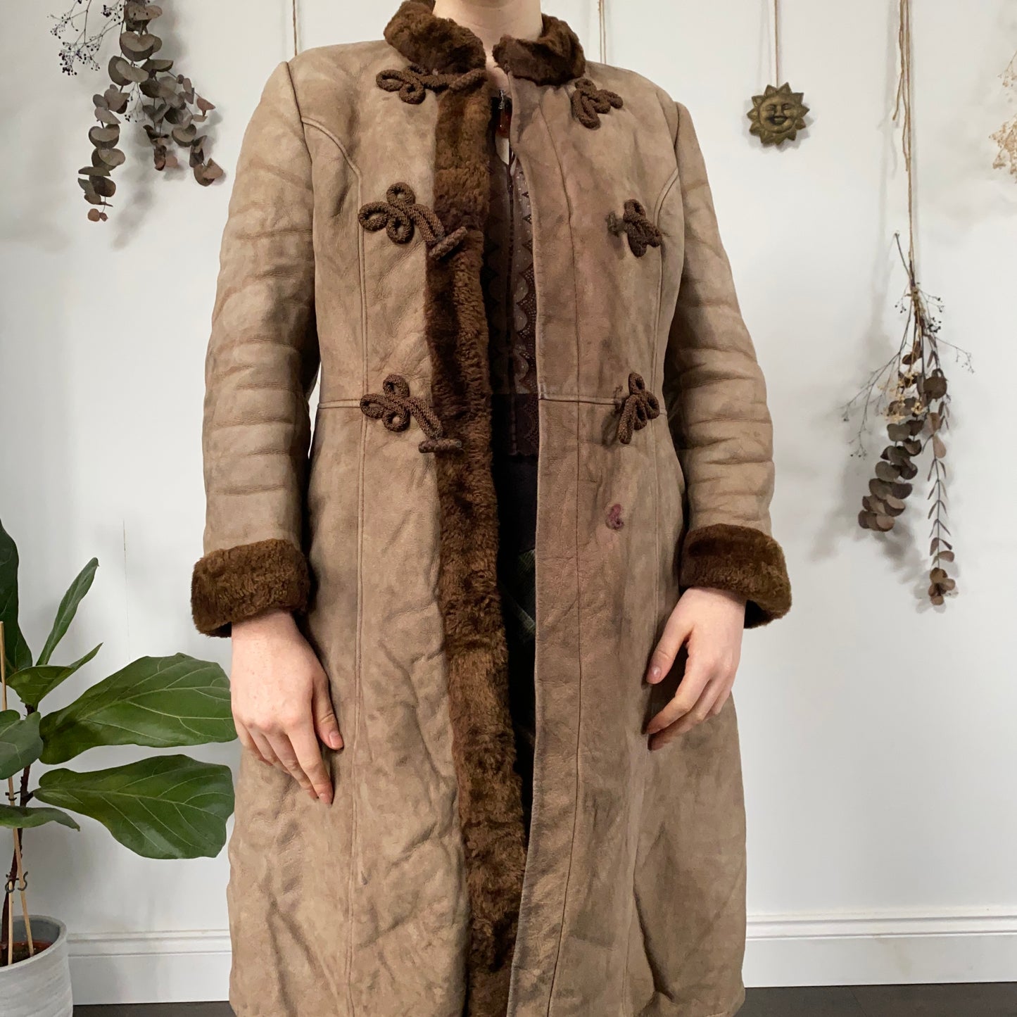 Sheepskin coat - size S