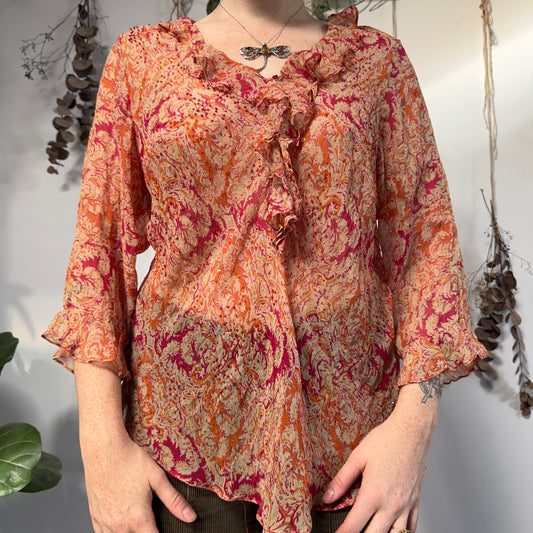 Silk blouse - size L