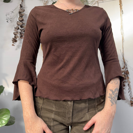 Brown top - size M
