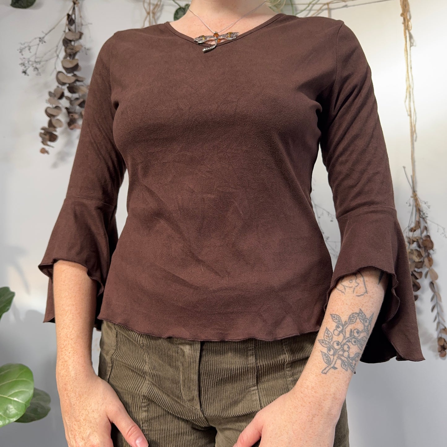 Brown top - size M