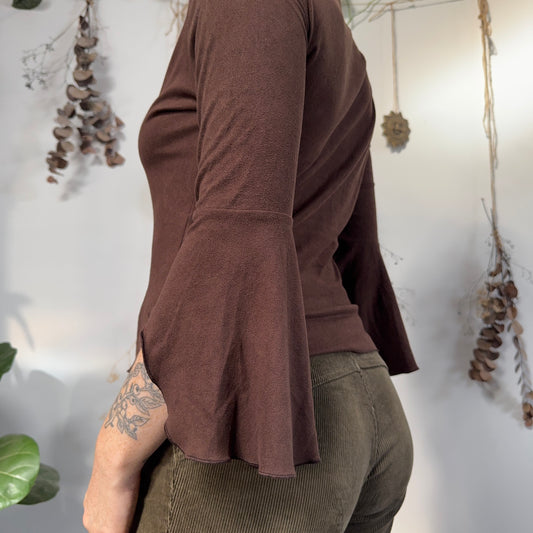 Brown top - size M