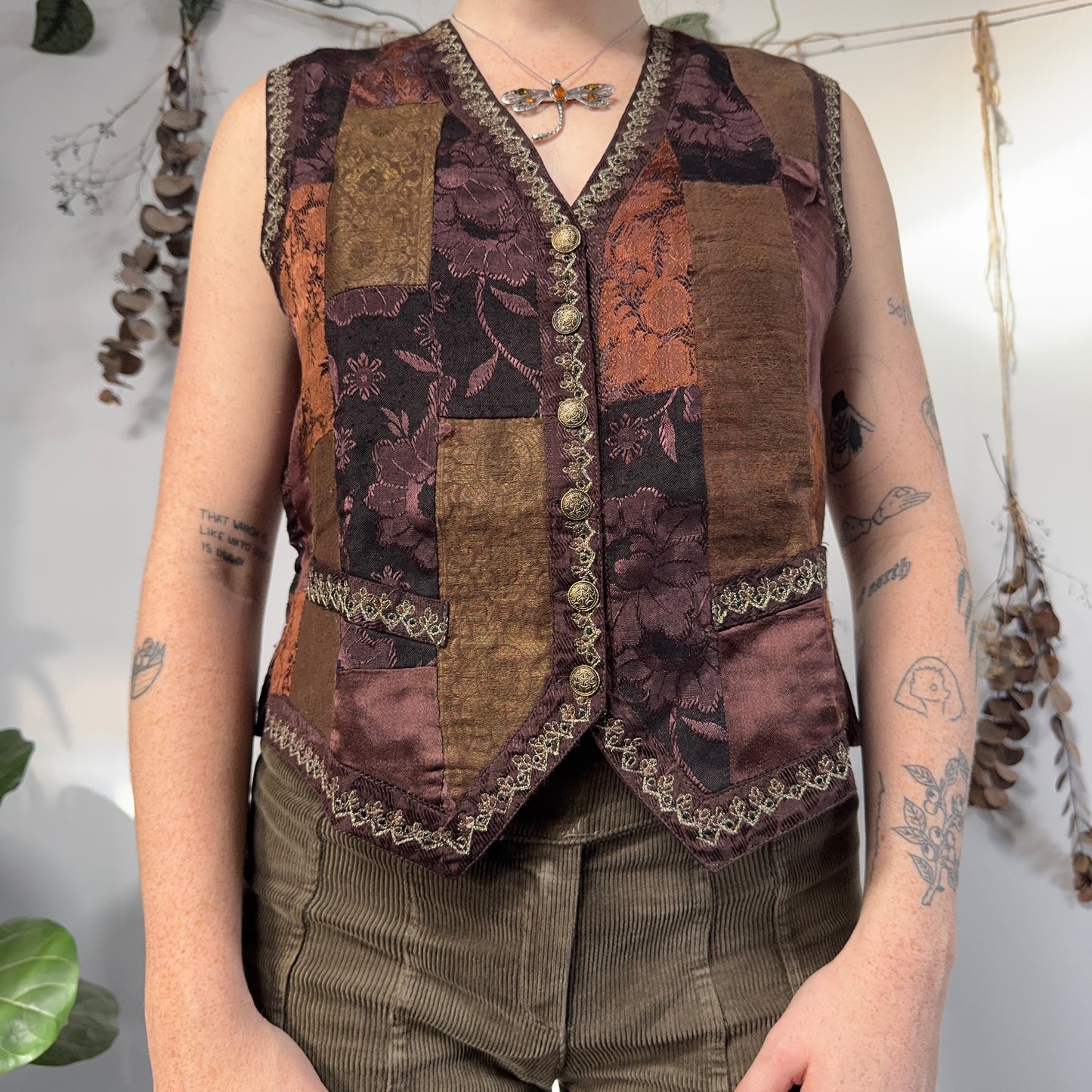 Patchwork waistcoat - size M