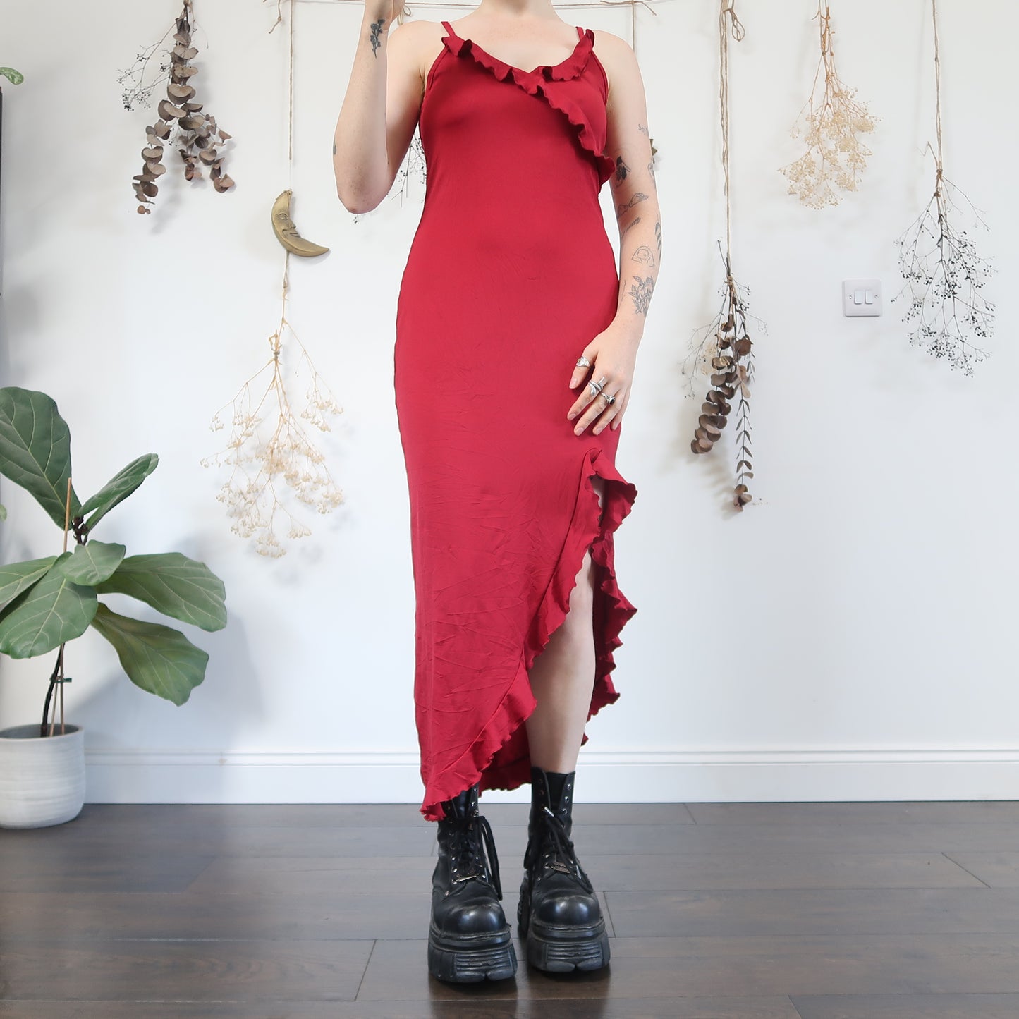 Red dress - size S/M