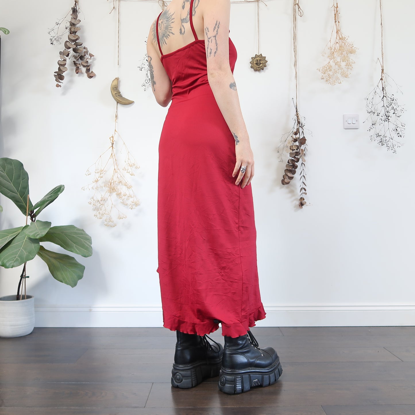 Red dress - size S/M