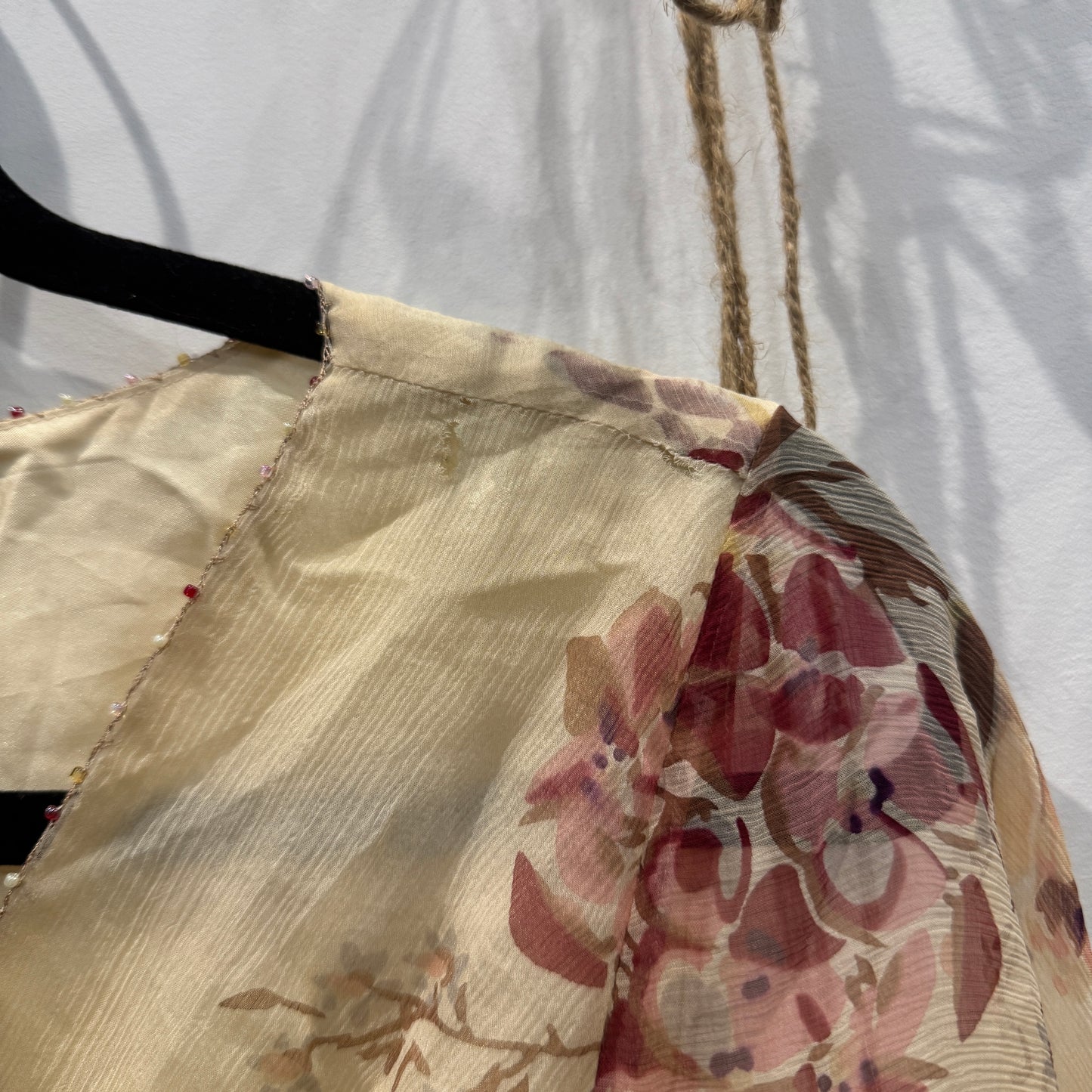 Silk floral dress - size S