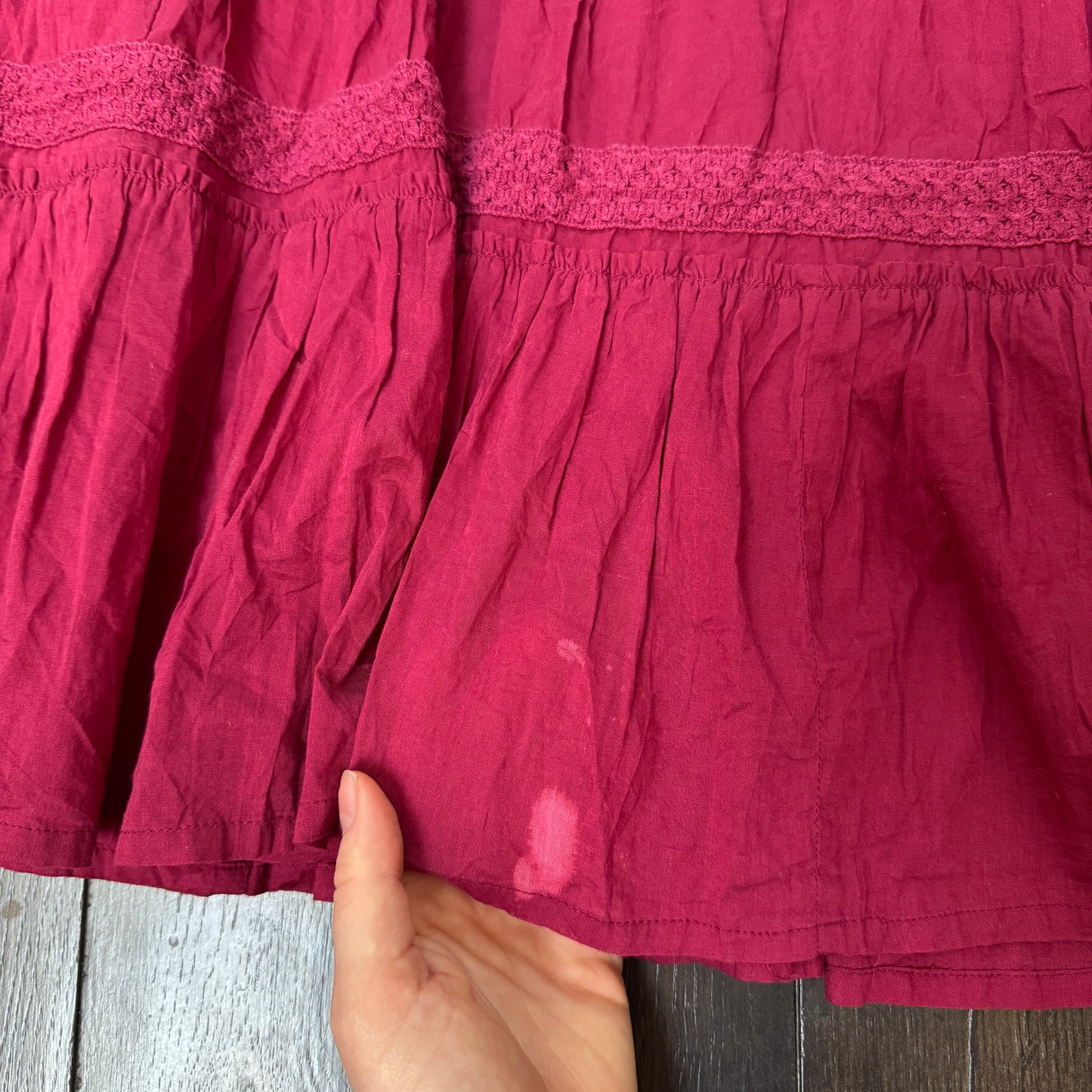 Raspberry skirt - size M/L