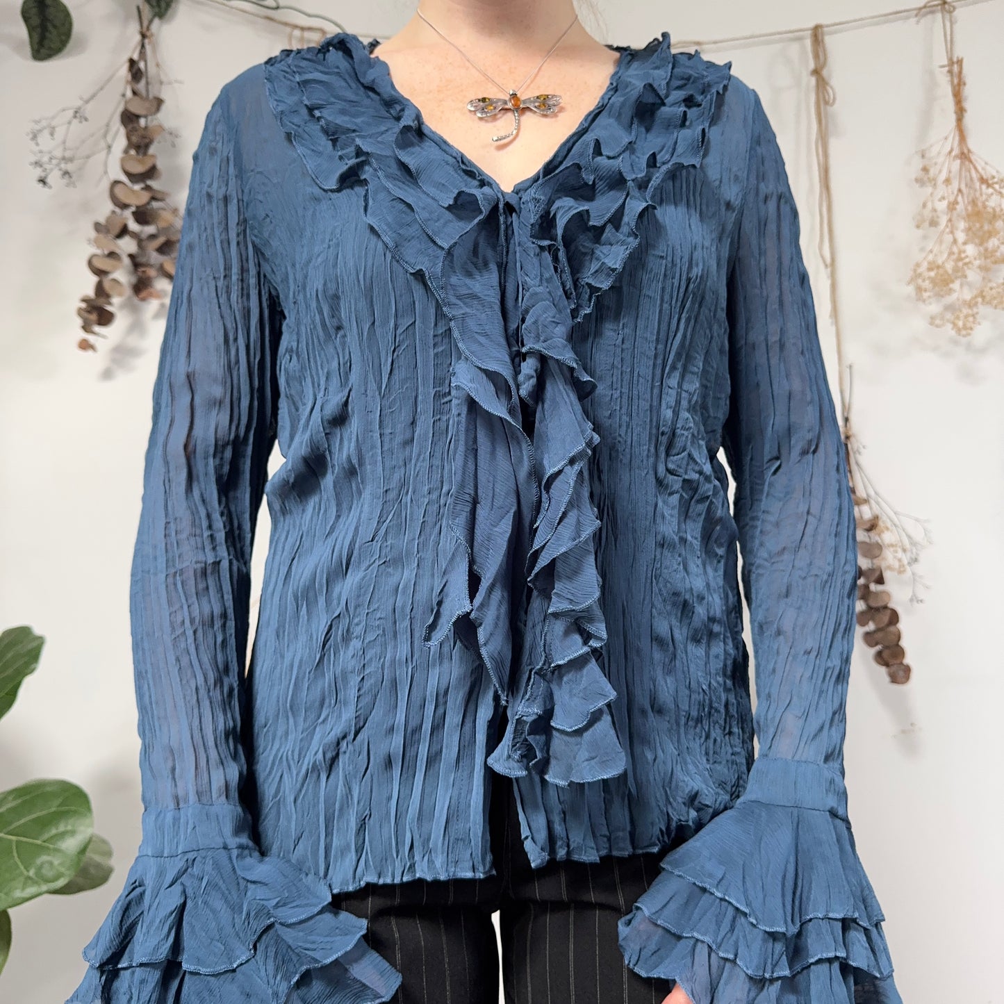 Blue blouse - size M/L