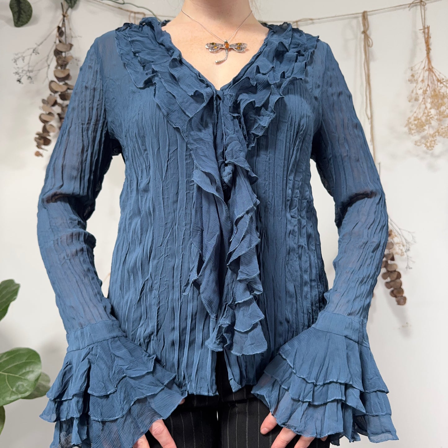 Blue blouse - size M/L