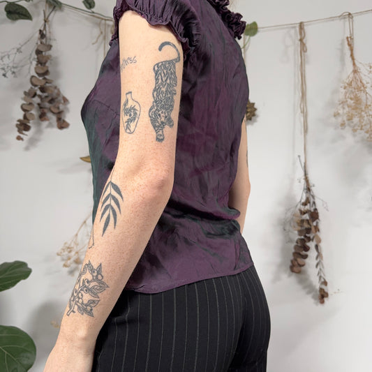 Purple two tone top - size M