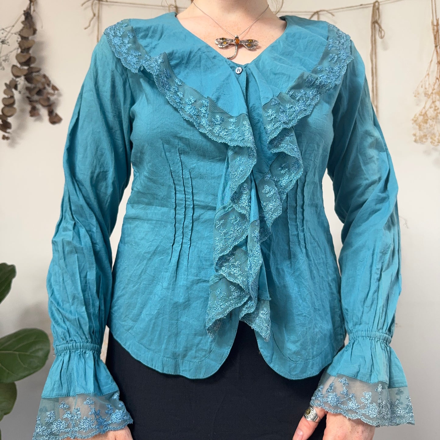 Blue blouse - size M