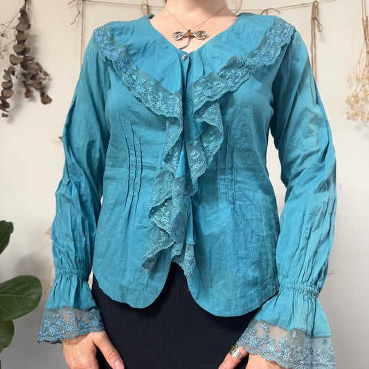 Blue blouse - size M