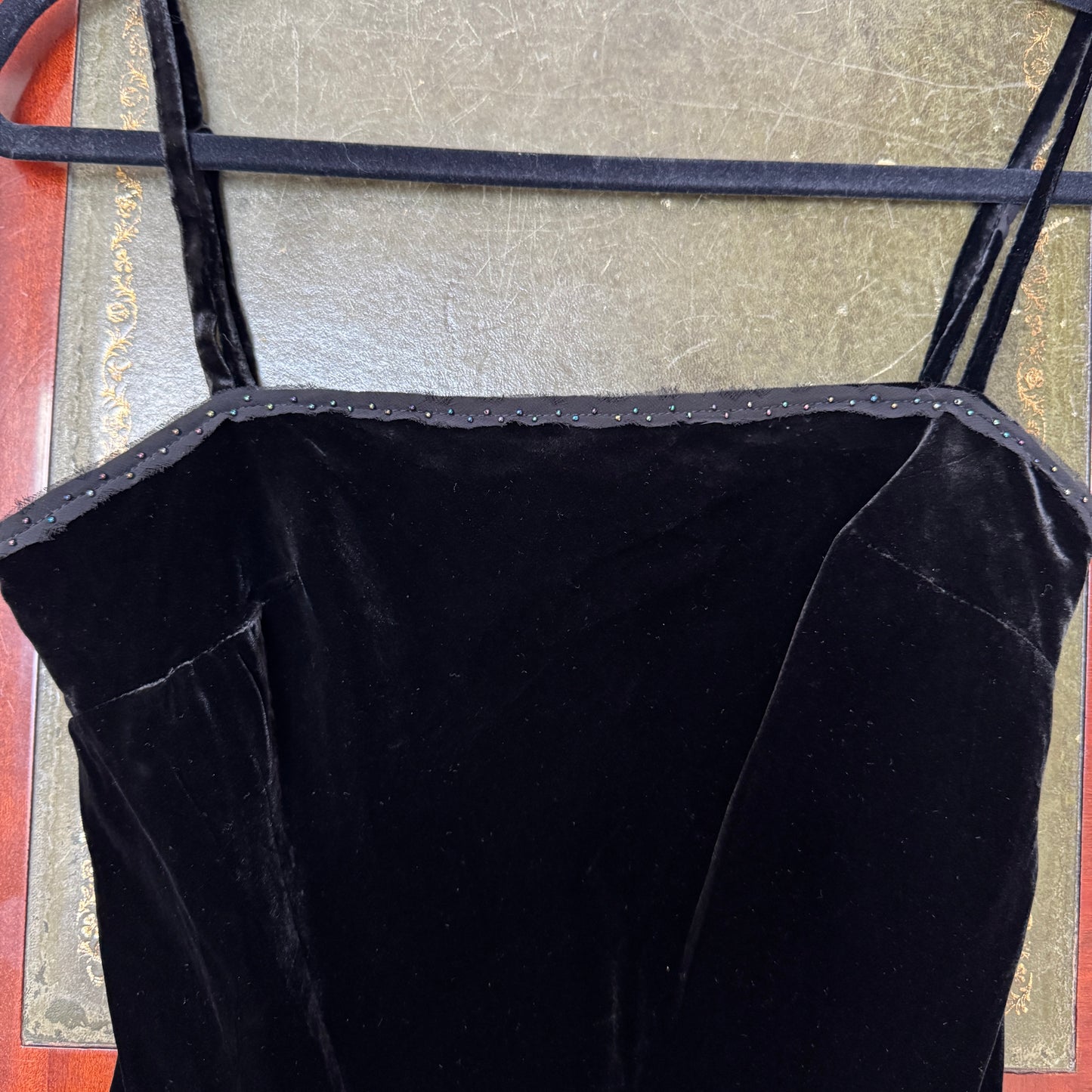 Black velvet dress - size M