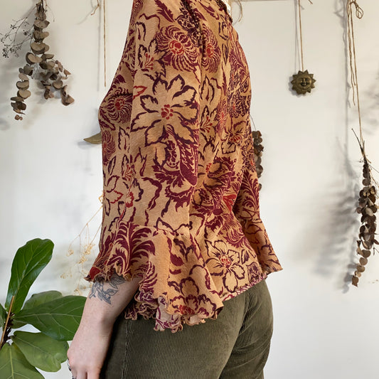 Whimsical mesh top - size M/L