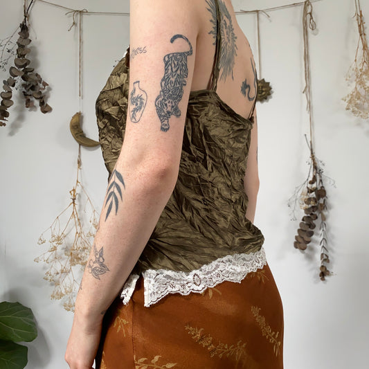 Olive cami - size L
