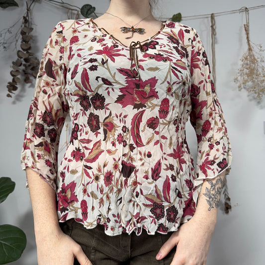 Floral blouse - size M