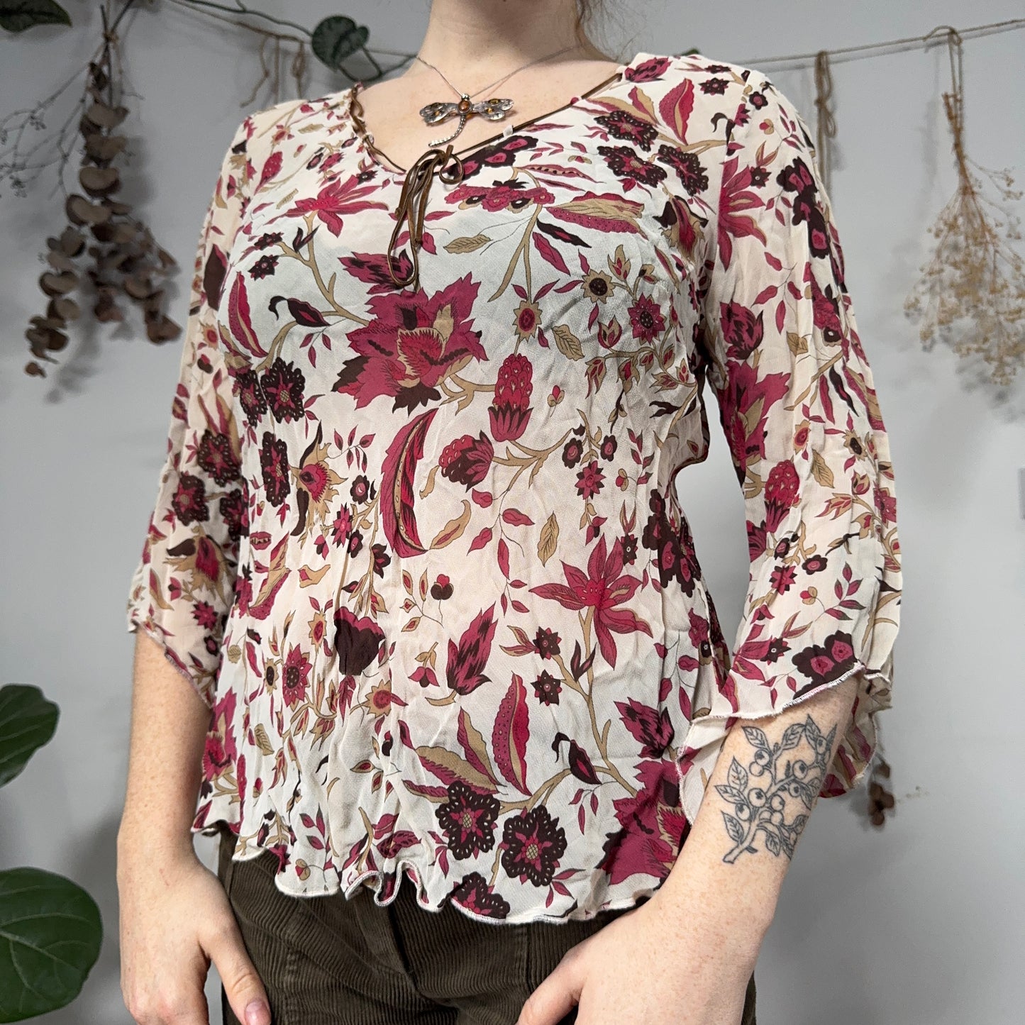 Floral blouse - size M