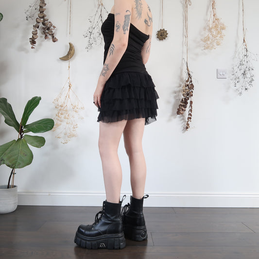 Black mesh dress - size L