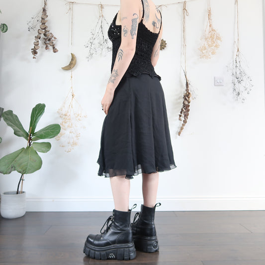Black midi skirt - size M/L