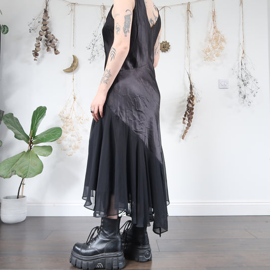 Black cowl neck dress - size M