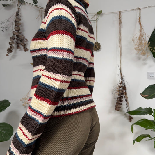 Stripe knit jumper - size S