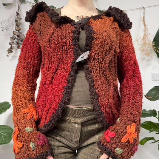 Autumnal knit cardigan - size M/L