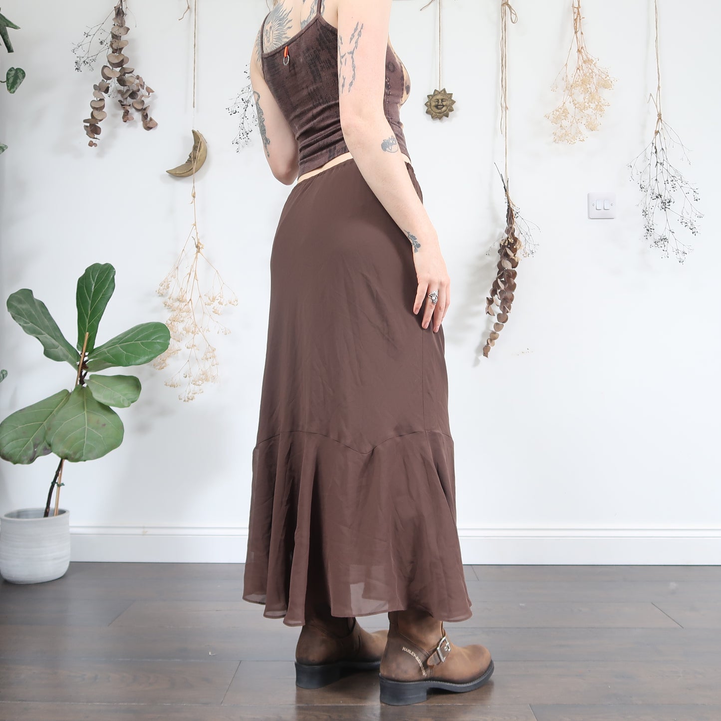 Brown maxi skirt - size M/L