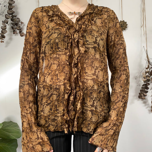 Earthy blouse - size L