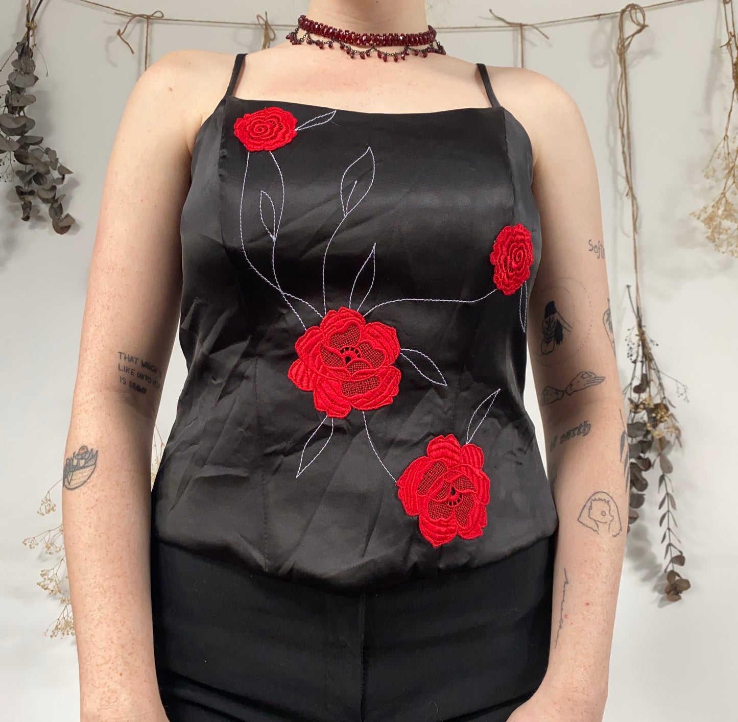 Black floral coset - size 12/14